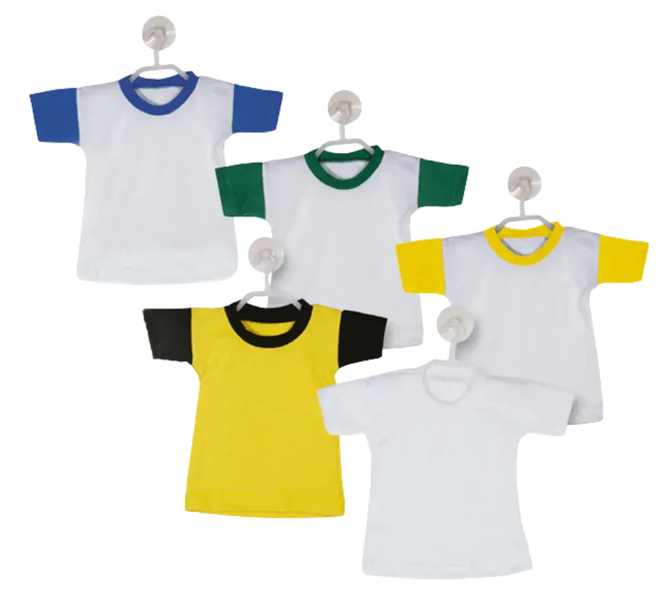 Διαφημιστικό μπλουζάκι μίνι αυτοκινήτου με βεντούζα και κρεμάστρα για εκτύπωση λογοτύπου