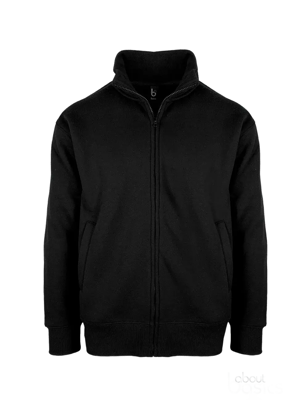 Unisex ζακέτα με φερμουάρ About Basics Deal 00151 σε μαύρο χρώμα