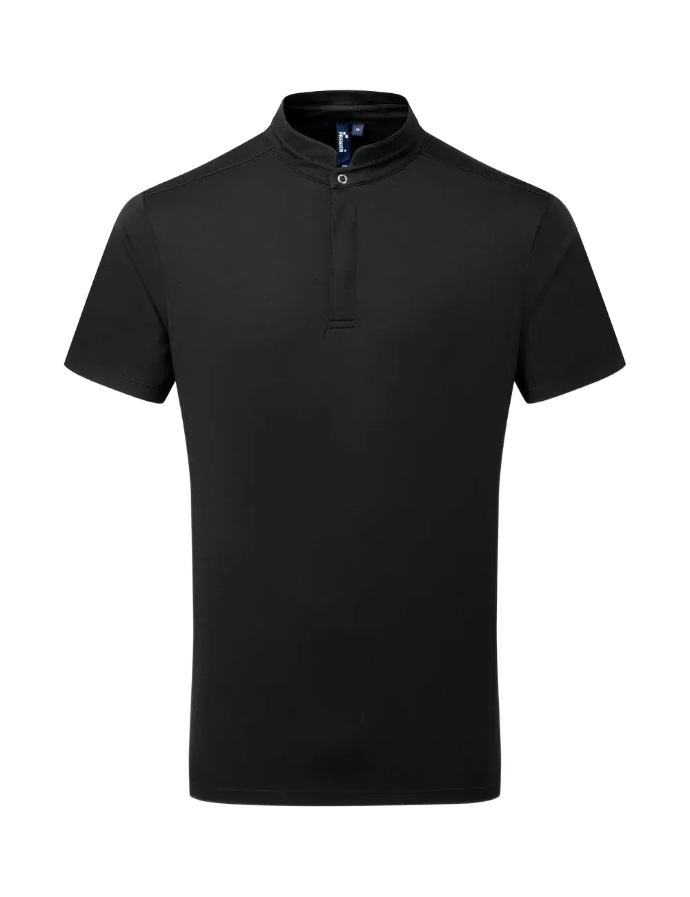 Ανδρικό κοντομάνικο επαγγελματικό T-shirt Premier PR646 με γιακά mandarin και πλέγμα Coolchecker
