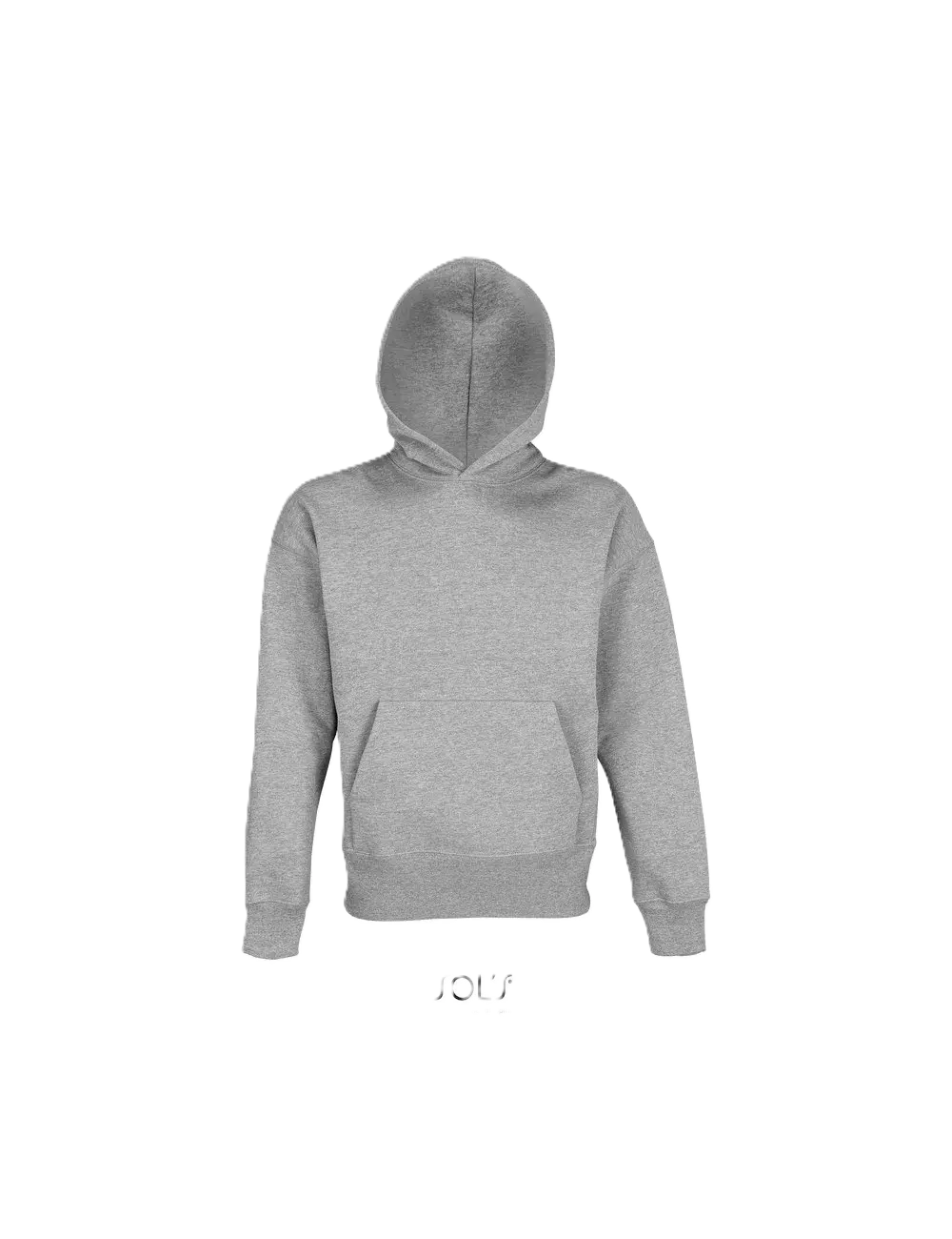 Sol's Origin unisex βαρύ φούτερ με κουκούλα σε γκρι μελανζέ — εταιρικό δώρο και προωθητικό ένδυμα