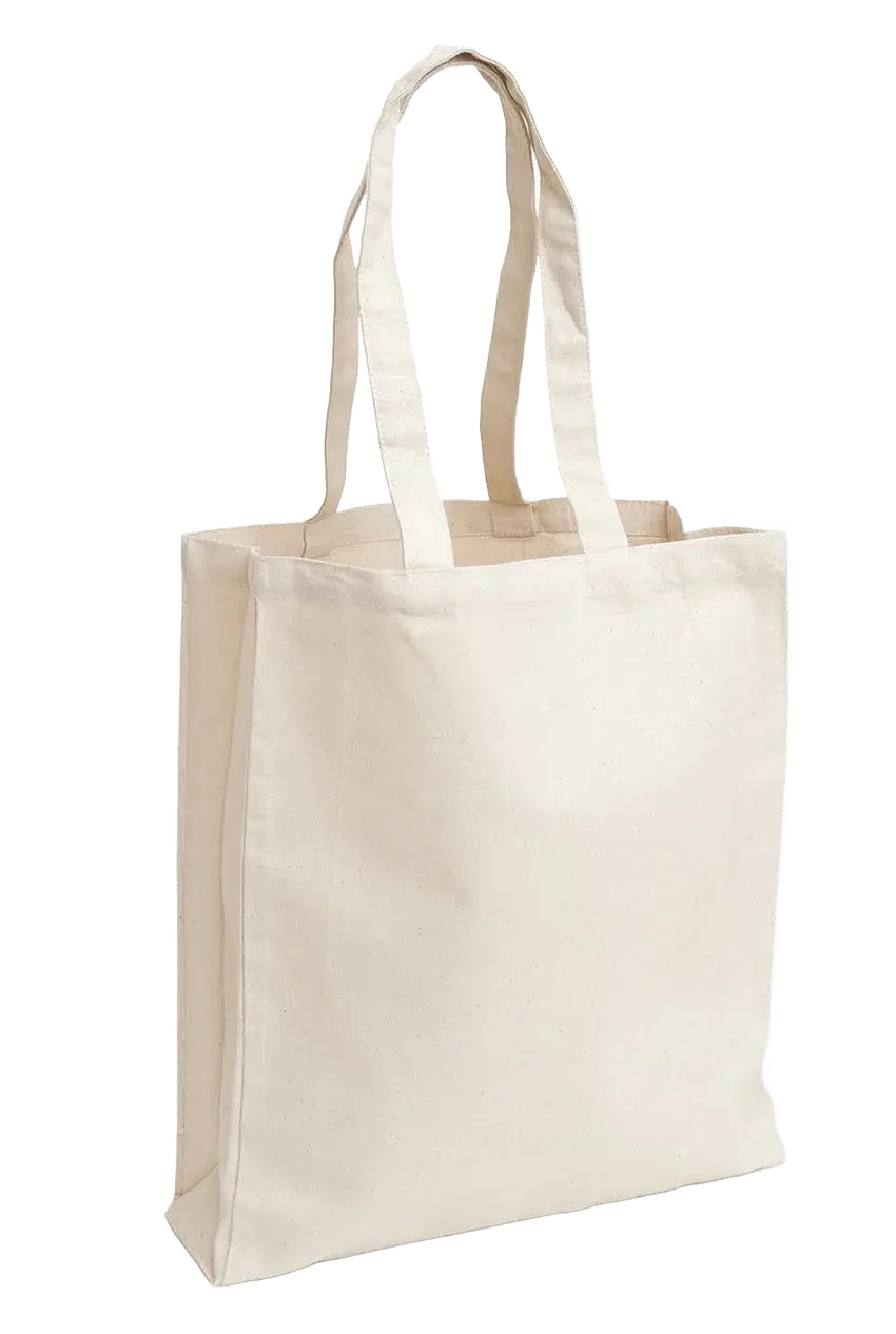 Οικολογική πάνινη τσάντα μπεζ 280gr 42x38 cm με χερούλι για εκτύπωση λογοτύπου